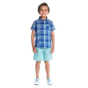 Blue Plaid Button Down
